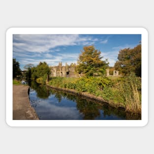 Neath Abbey and Neath Canal, Neath Port Talbot, Wales Sticker